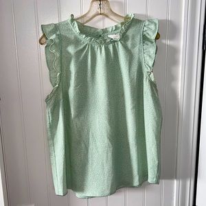 Sea foam green tank top from Lauren Conrad